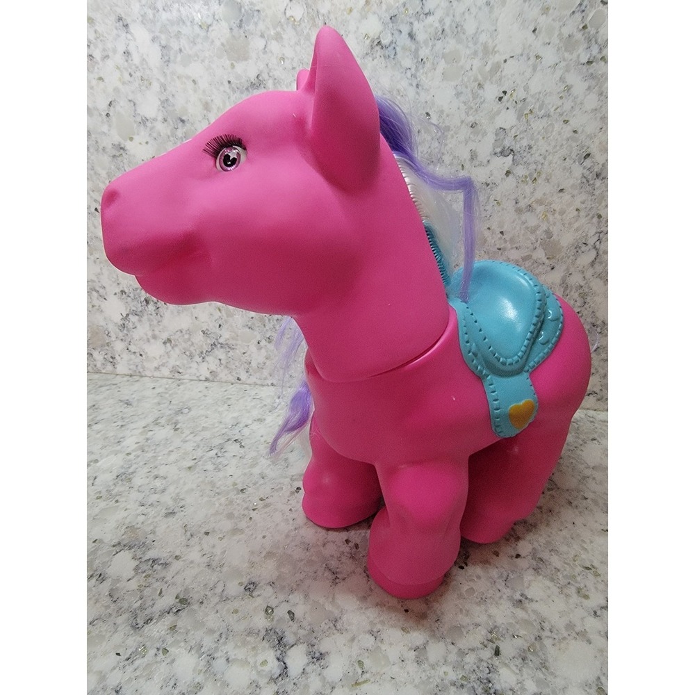 Hasbro My Little Pony G3 Y2K Pink Pony Figure Blue Saddle Heart Cutie Mark - Picture 6 of 12